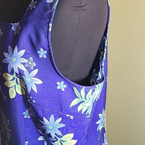 Sag Harbor Dress, Blues with Flowers, Size 16P - Picture 6 of 7